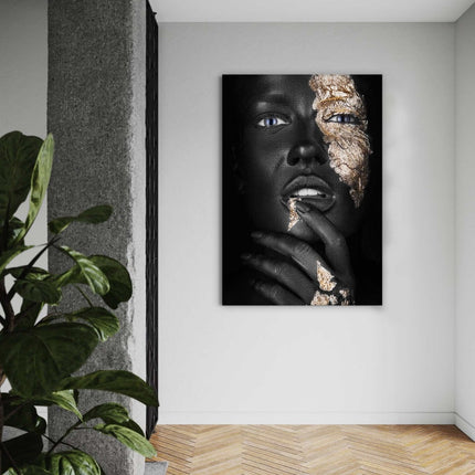 Golden Face IV - Leinwandbild Luxuriös (Canvas) kaufen bei Linkreich – Jetzt entdecken!