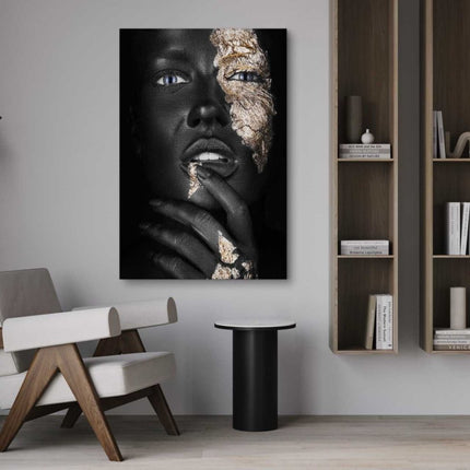 Golden Face IV - Leinwandbild Luxuriös (Canvas) kaufen bei Linkreich – Jetzt entdecken!