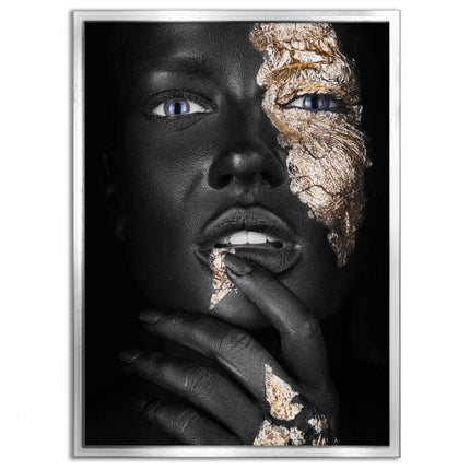 Golden Face IV - Leinwandbild Luxuriös (Canvas) kaufen bei Linkreich – Jetzt entdecken!