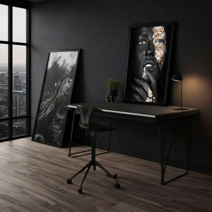 Golden Face IV - Leinwandbild Luxuriös (Canvas) kaufen bei Linkreich – Jetzt entdecken!