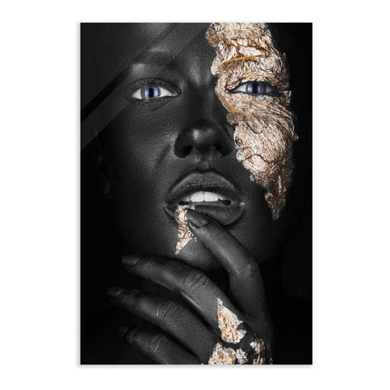 Golden Face IV - Leinwandbild Luxuriös (Canvas) kaufen bei Linkreich – Jetzt entdecken!