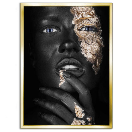Golden Face IV - Leinwandbild Luxuriös (Canvas) kaufen bei Linkreich – Jetzt entdecken!