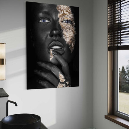 Golden Face IV - Leinwandbild Luxuriös (Canvas) kaufen bei Linkreich – Jetzt entdecken!