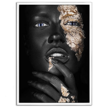 Golden Face IV - Leinwandbild Luxuriös (Canvas) kaufen bei Linkreich – Jetzt entdecken!