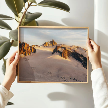 Aiguille du Midi Sunset Wall Art Print - Chamonix Landscape