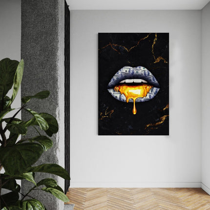 Golden Kiss - Leinwandbild Luxuriös (Canvas) kaufen bei Linkreich – Jetzt entdecken!