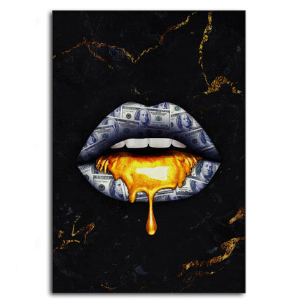 Golden Kiss - Leinwandbild Luxuriös (Canvas) kaufen bei Linkreich – Jetzt entdecken!