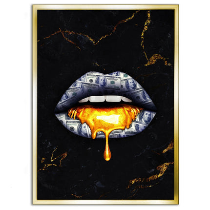 Golden Kiss - Leinwandbild Luxuriös (Canvas) kaufen bei Linkreich – Jetzt entdecken!