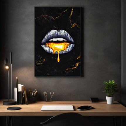 Golden Kiss - Leinwandbild Luxuriös (Canvas) kaufen bei Linkreich – Jetzt entdecken!