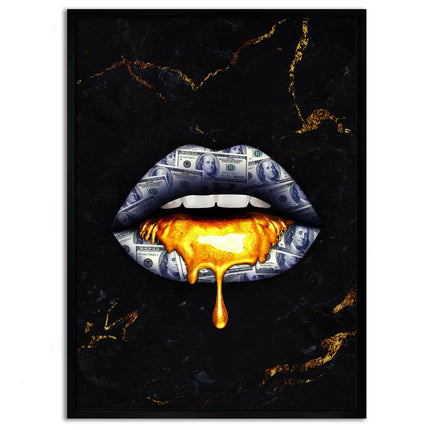 Golden Kiss - Leinwandbild Luxuriös (Canvas) kaufen bei Linkreich – Jetzt entdecken!