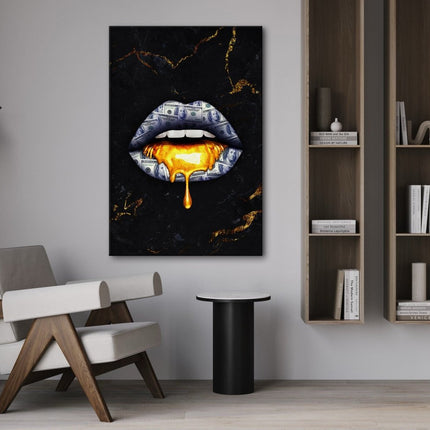 Golden Kiss - Leinwandbild Luxuriös (Canvas) kaufen bei Linkreich – Jetzt entdecken!