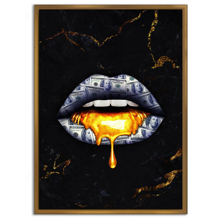 Golden Kiss - Leinwandbild Luxuriös (Canvas) kaufen bei Linkreich – Jetzt entdecken!