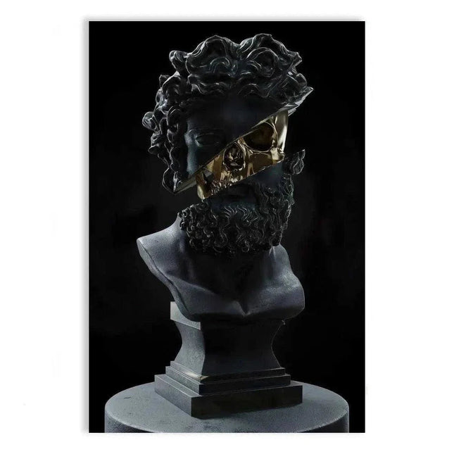 Golden Skull - Leinwandbild Luxuriös (Canvas) kaufen bei Linkreich – Jetzt entdecken!