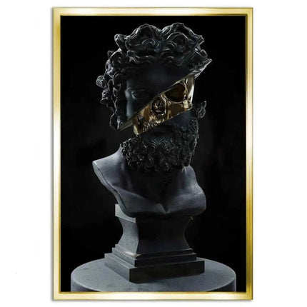 Golden Skull - Leinwandbild Luxuriös (Canvas) kaufen bei Linkreich – Jetzt entdecken!