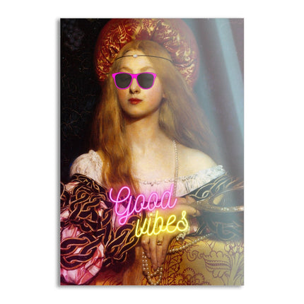 Good Vibes - Leinwandbild Quotes (Canvas) kaufen bei Linkreich – Jetzt entdecken!