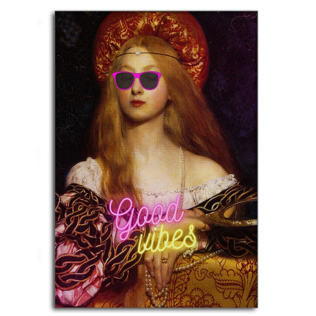Good Vibes - Leinwandbild Quotes (Canvas) kaufen bei Linkreich – Jetzt entdecken!