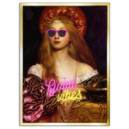 Good Vibes - Leinwandbild Quotes (Canvas) kaufen bei Linkreich – Jetzt entdecken!