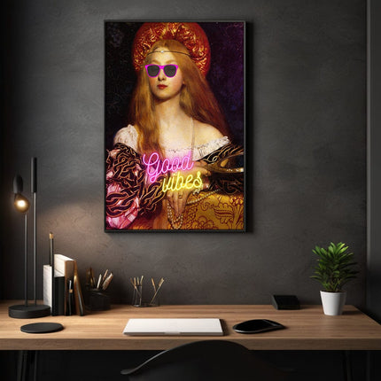 Good Vibes - Leinwandbild Quotes (Canvas) kaufen bei Linkreich – Jetzt entdecken!