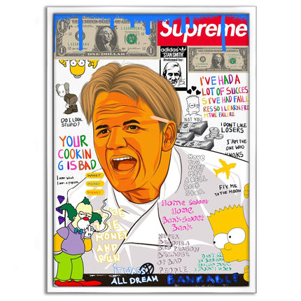 Gordon Ramsay - Leinwandbild Pop Art (Canvas) kaufen bei Linkreich – Jetzt entdecken!