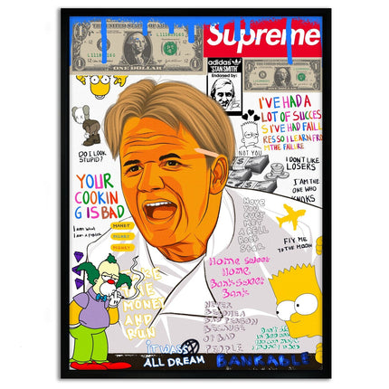 Gordon Ramsay - Leinwandbild Pop Art (Canvas) kaufen bei Linkreich – Jetzt entdecken!