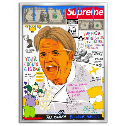 Gordon Ramsay - Leinwandbild Pop Art (Canvas) kaufen bei Linkreich – Jetzt entdecken!