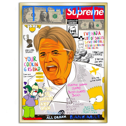 Gordon Ramsay - Leinwandbild Pop Art (Canvas) kaufen bei Linkreich – Jetzt entdecken!