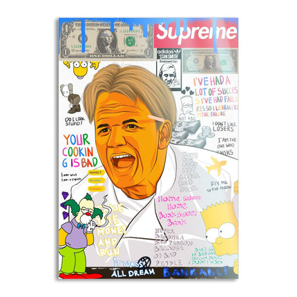 Gordon Ramsay - Leinwandbild Pop Art (Canvas) kaufen bei Linkreich – Jetzt entdecken!
