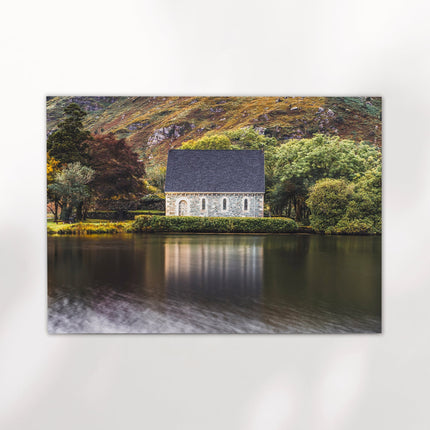 Gougane Barra, Ireland – Tranquil Chapel Lake Wall Art Print