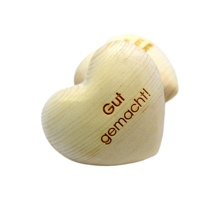 Thankgoods Zirben-Holzherz Handschmeichler Gut gemacht!