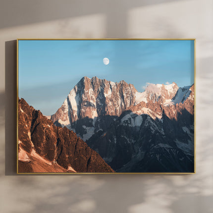 Grandes Jorasses Landscape Wall Art – Chamonix Mountain Photography Print