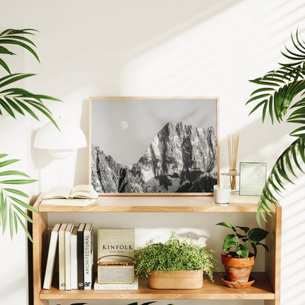 Grandes Jorasses – Chamonix, France (black & white)