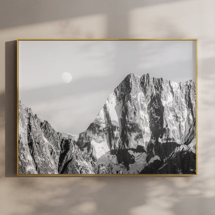 Grandes Jorasses – Chamonix, France (black & white)