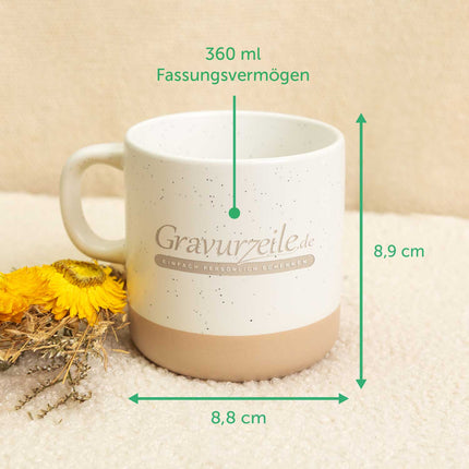 SEO. Gravierte Steingut Tasse - Mama hat immer Recht - Linkreich