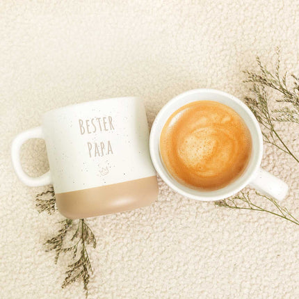SEO. Gravierte Steingut Tasse - Wunschtext - Linkreich