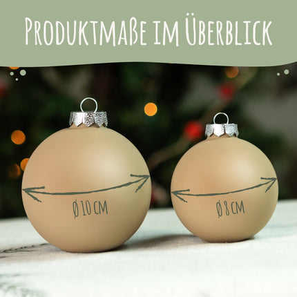 SEO. Gravierte Weihnachtskugel - Mein erstes Weihnachten - Schwarz (matt) Linkreich