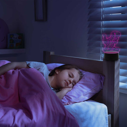 SEO. Graviertes Acrylglas im T - Rex Design mit LED - Sockel - Linkreich