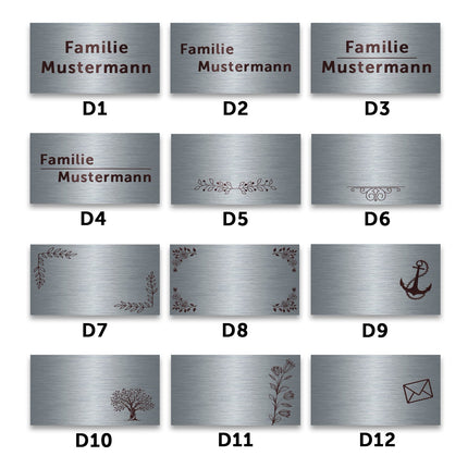 SEO. Graviertes Edelstahl Türschild - Personalisiert (Quadratisch) Linkreich