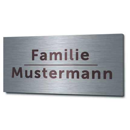 SEO. Graviertes Edelstahl Türschild - Personalisiert (Rechteckig) Linkreich