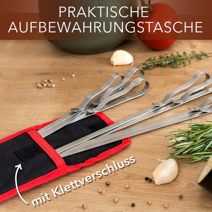 Grillspieße aus Edelstahl Lange Spieße für Fleisch & Gemüse - 10 Stück (Grillspieße) kaufen bei Linkreich – Jetzt entdecken!