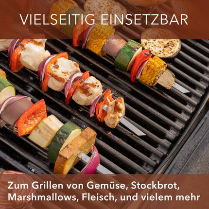 Grillspieße aus Edelstahl Lange Spieße für Fleisch & Gemüse - 10 Stück (Grillspieße) kaufen bei Linkreich – Jetzt entdecken!