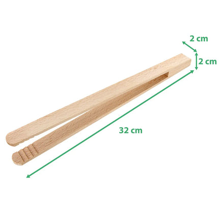 SEO. Grillzange mit Gravur aus Buchenholz 30cm - The regels sind the regels Linkreich