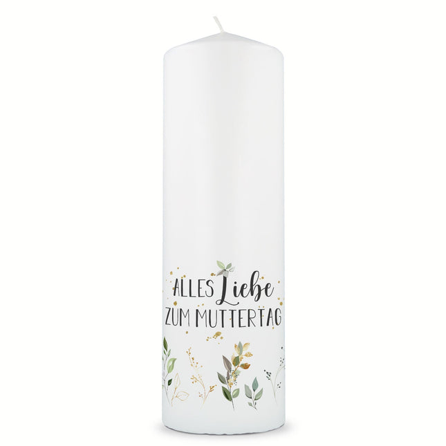 SEO. Große Kerze "Alles Liebe zum Muttertag" - Linkreich