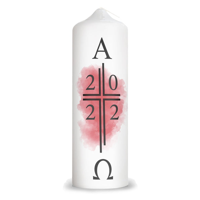 SEO. Große Kerze "Alpha & Omega" zu Ostern - Linkreich