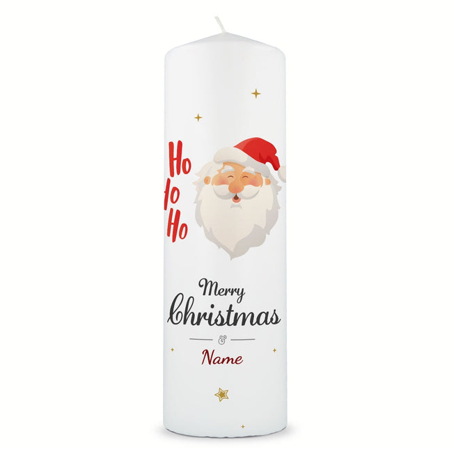 SEO. Große Kerze "Ho Ho Ho" bedruckt mit Namen zu Weihnachten - Linkreich