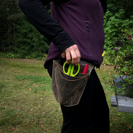 SEO. Großer Werkzeuggürtel / Garten Werkzeuggürtel - Rechts - Schwarz Linkreich