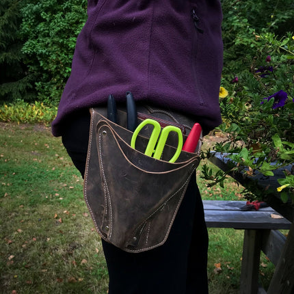 SEO. Großer Werkzeuggürtel / Garten Werkzeuggürtel - Rechts - Schwarz Linkreich