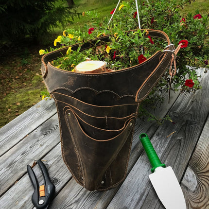 SEO. Großer Werkzeuggürtel / Garten Werkzeuggürtel - Rechts - Schwarz Linkreich