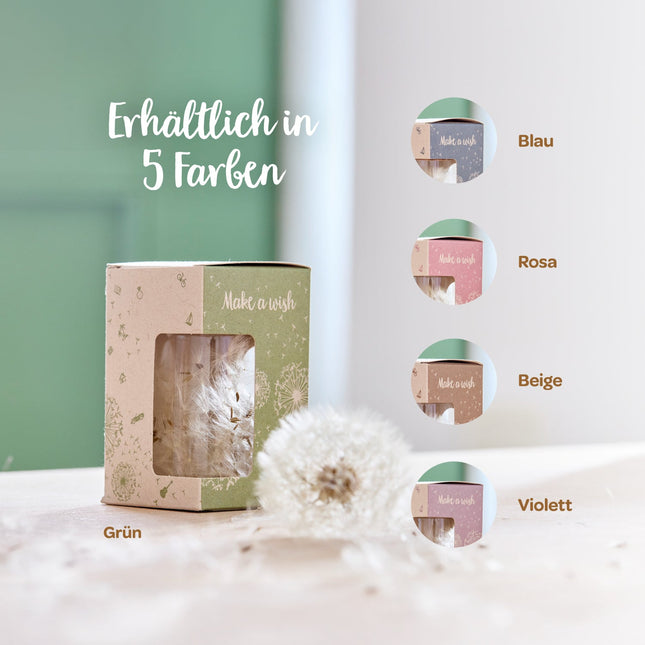 Wunscherfüller mit Pusteblumen-Schirmchen