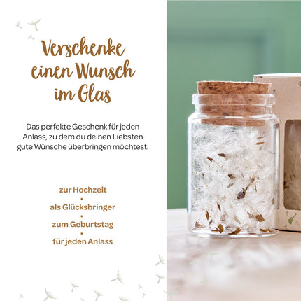 Wunscherfüller mit Pusteblumen-Schirmchen