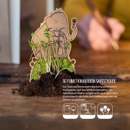 Osterkarte "Hurra, der Frühling kommt"